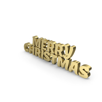 Merry Christmas Gold PNG & PSD Images