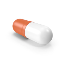 Pill Capsule Orange PNG & PSD Images