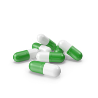 Pill Capsules Green PNG & PSD Images