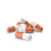 Pill Capsules Orange PNG & PSD Images