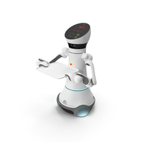 Careobot 4 with Medical Tray PNG & PSD Images