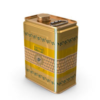 Olive Oil 2 Litre Tin Can PNG & PSD Images