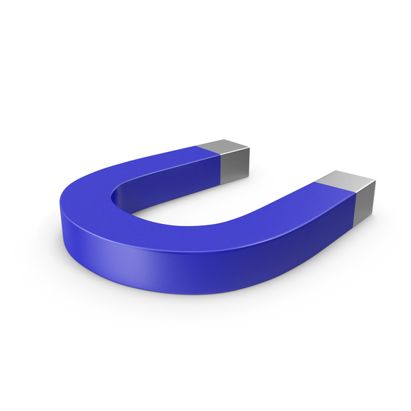 Horseshoe Magnet Blue PNG & PSD Images