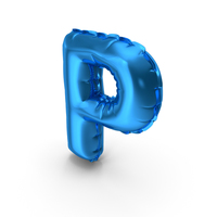Balloons Alphabet Letter P PNG & PSD Images