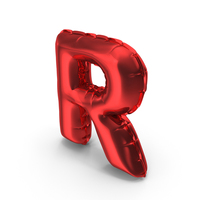 Balloons Alphabet Letter R PNG & PSD Images