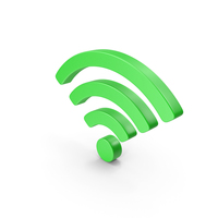 Wi-Fi Symbol Green PNG & PSD Images