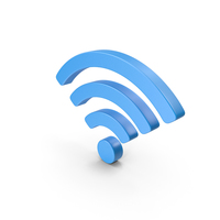 Wi-Fi Symbol Blue PNG & PSD Images