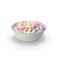 Bowl with Marshmallows PNG & PSD Images