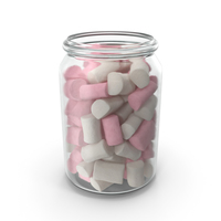 Jar with Marshmallows PNG & PSD Images