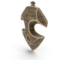 Reliced Wooden Pendant PNG & PSD Images