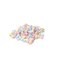 Pile Of Mixed Marshmallows PNG & PSD Images