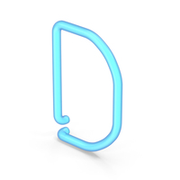Neon Letter D PNG & PSD Images