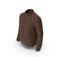 Mens Down Jacket Brown PNG & PSD Images