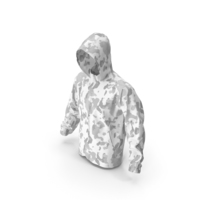 White Military Jacket Hood PNG & PSD Images