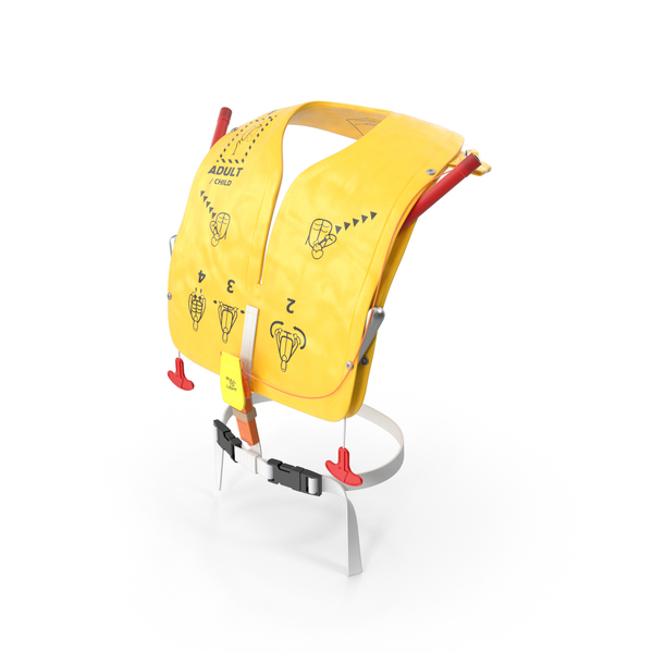 Aircraft Dual Cell Life Vest PNG & PSD Images
