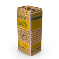 Olive Oil 5 Liter Tin Can PNG & PSD Images
