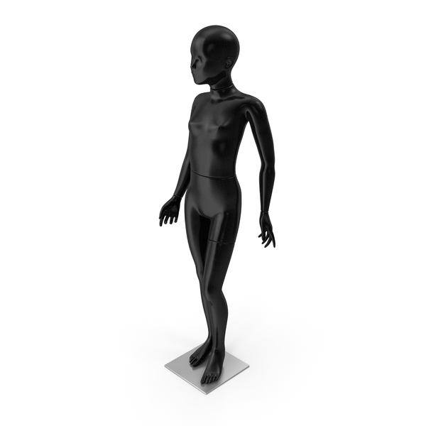 Girl Mannequin Black PNG & PSD Images