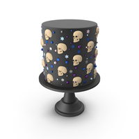 Halloween Cake with Skulls PNG & PSD Images
