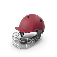 Cricket Helmet Red PNG & PSD Images