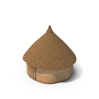African Round Clay House PNG & PSD Images