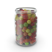 Jar with Spherical Hard Candy PNG & PSD Images