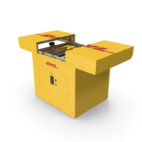DHL Express Station with Delivery Drone PNG & PSD Images