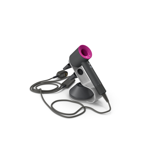 Dyson Supersonic Hair Dryer with Stand Fuchsia PNG Images & PSDs