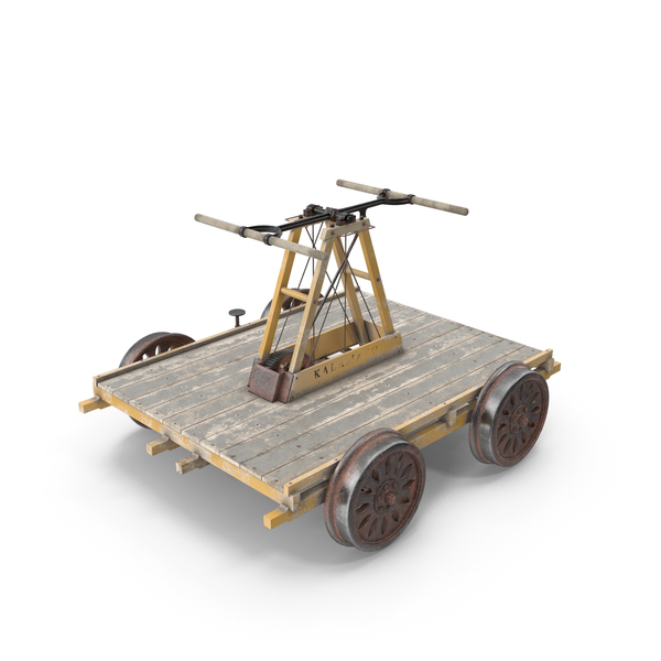 Kalamazoo Vintage Railway Handcar PNG & PSD Images