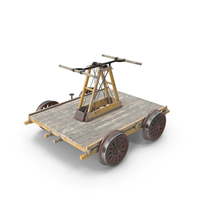 Kalamazoo Vintage Railway Handcar PNG & PSD Images