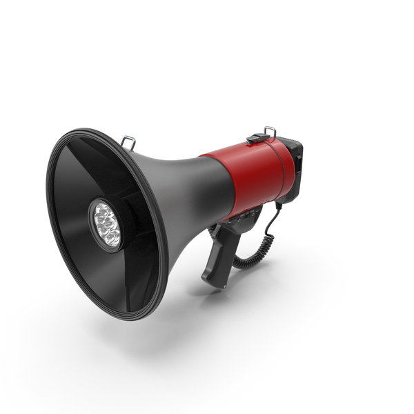 Megaphone Bullhorn Speaker with Siren PNG & PSD Images