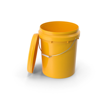 Plastic Bucket 20L with Lid PNG & PSD Images