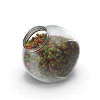 Spherical Jar with Spherical Hard Candy PNG & PSD Images