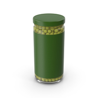 Green Peas Jar With Label PNG & PSD Images