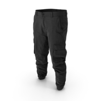 Mens Black Cargo Pants PNG & PSD Images