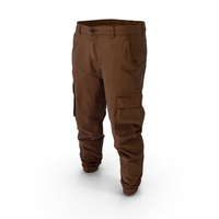 Mens Brown Cargo Pants PNG & PSD Images