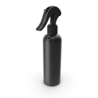 Spray Bottle Black Reusable 200 ml PNG & PSD Images
