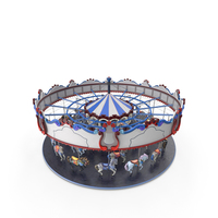 Park Carousel with Horses PNG & PSD Images