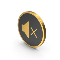 Gold Icon Sound X PNG & PSD Images