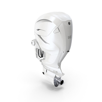 V8 Outboard Boat Motor White PNG & PSD Images