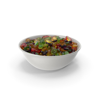 Bowl With Oval Hard Candy PNG & PSD Images