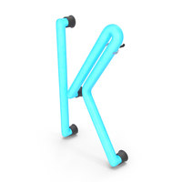 Neon Letter K PNG & PSD Images