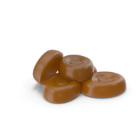 Small Pile of Caramel Oval Hard candy PNG & PSD Images