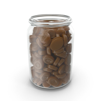 Jar With Caramel Oval Hard candy PNG & PSD Images