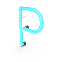 Neon Letter P PNG & PSD Images