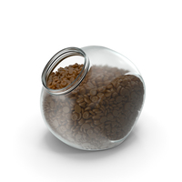 Spherical Jar With Caramel Oval Hard Candy PNG & PSD Images