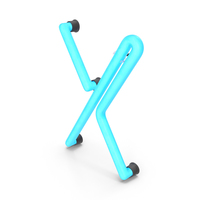 Neon Letter X PNG & PSD Images
