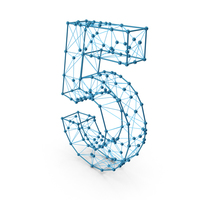 Wire alphabet number 5 PNG & PSD Images