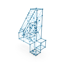 Wire Alphabet Number 4 PNG & PSD Images