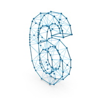 Wire Alphabet Number 6 PNG & PSD Images