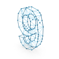 Wire Alphabet Number 9 PNG & PSD Images